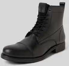 jack & jones Veterboots van leer met siernaden model 'SHAUN'