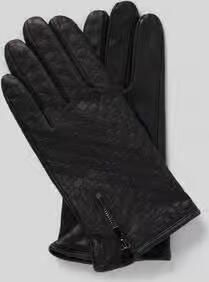 JOOP! COLLECTION Handschoenen van geitenleer met riempjes en drukknoopsluiting