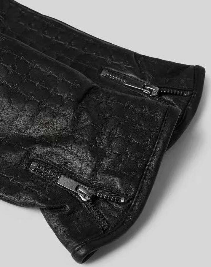 JOOP! COLLECTION Handschoenen van geitenleer met riempjes en drukknoopsluiting - Foto 3
