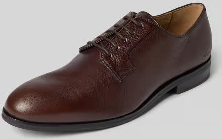 JOOP! SHOES Derby schoenen van leer met vetersluiting en labeldetail - Foto 3