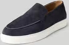 JOOP! SHOES Slip-on sneakers van leer met logomotief