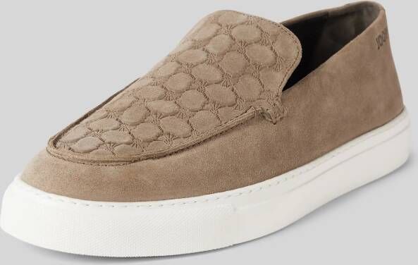 JOOP! SHOES Loafers van leer in effen design