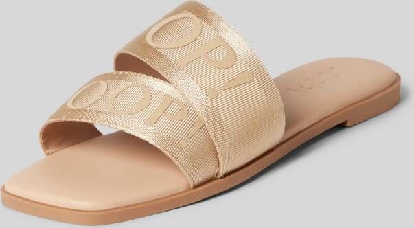 Joop! Slippers met labelprint model 'nastro merle' - Foto 3