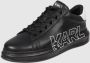 Karl Lagerfeld Sneakers van leer met labelprint - Thumbnail 3