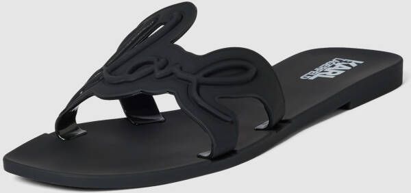 Karl Lagerfeld Sandalen JELLY Signature Slide in zwart