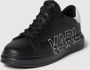 Karl Lagerfeld Sneakers van leer met labelprint - Thumbnail 1