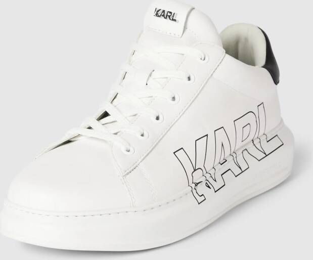 Karl Lagerfeld Sneakers van leer met labelprint