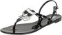 Karl Lagerfeld women's rubber flip flops sandals jelly Zwart Dames - Thumbnail 12