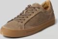 LA MARTINA Sneakers low van runder suède met rubberzool - Taupe