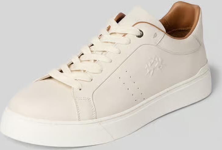 LA MARTINA Sneakers van echt leer met logodetail