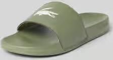 Lacoste Badslippers met logoprint model 'SERVE SLIDE 0.0'