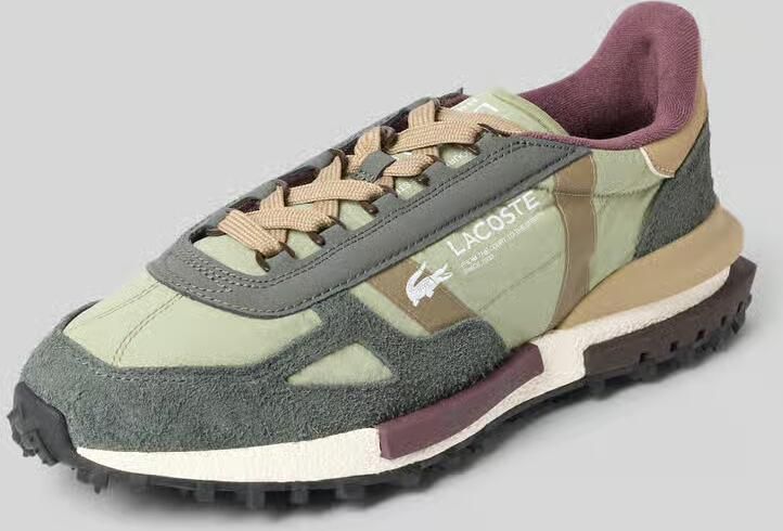 Lacoste Sneakers met echt leer met suède Model 'Elite Active' - Foto 3