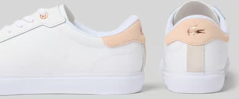 Lacoste Lage Sneakers Powercourt White Light Pink - Foto 3