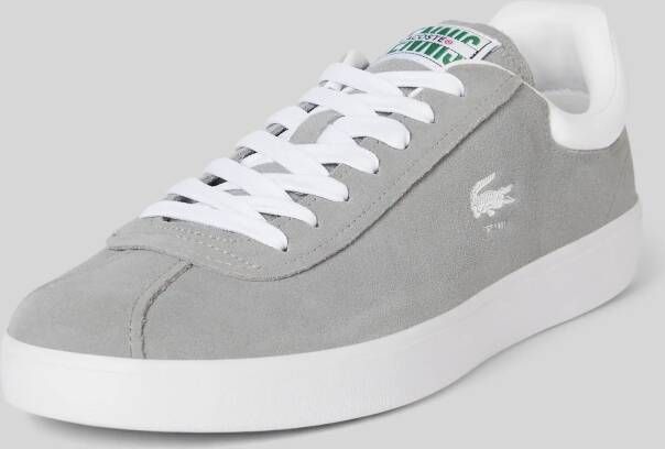 Lacoste Leren sneakers met labelpatch en logoprint model 'BASESHOT'