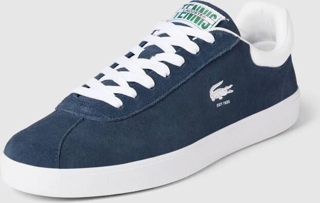 LACOSTE Lage Sneakers Heren Baseshot Premium Maat: 45 Materiaal: Nubuck Kleur: Blauw - Foto 12