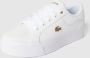Lacoste Witte Gouden Platform Sneakers Vrouwen White Dames - Thumbnail 4