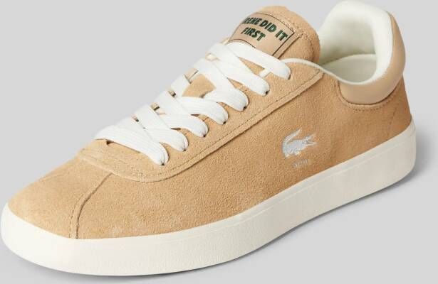 Lacoste Sneakers van leer in effen design