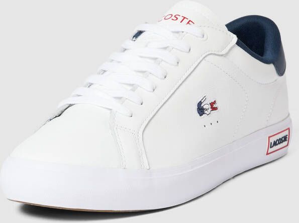 Lacoste Powercourt TR122 Heren Sneakers Schoenen Leer Wit 743SMA0034407 - Foto 7