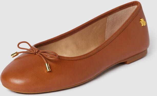 LAUREN RALPH LAUREN Ballerina Dames Jayna Flats Ballet Maat: 37 Materiaal: Leer Kleur: Bruin - Foto 11
