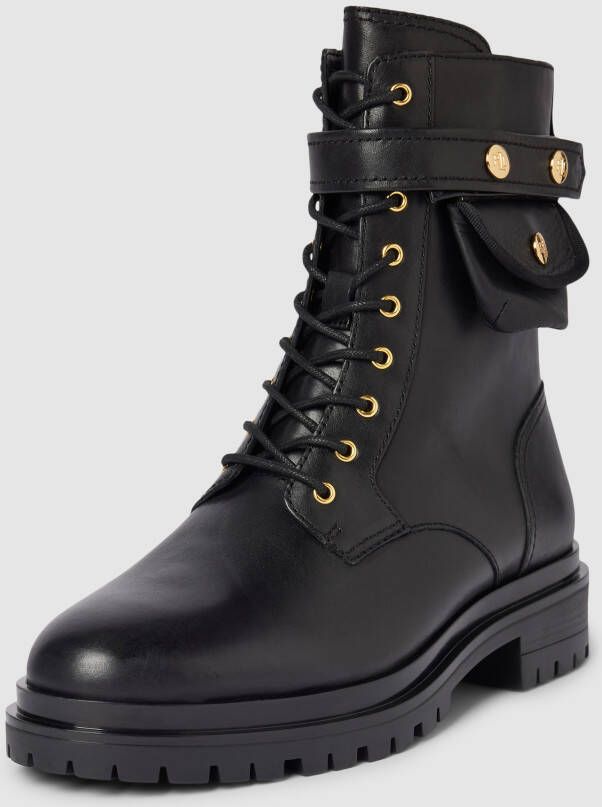 Lauren Ralph Lauren Boots van leer met labeldetail model 'CAMMIE'