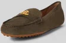 Lauren Ralph Lauren Leren loafers met labelapplicatie van Lauren Ralph LaureL model 'BARNSBURY'