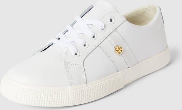 Lauren Ralph Lauren Sneakers van leer met labelapplicatie model 'JANSON' - Foto 6