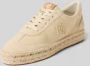 Lauren Ralph Lauren Sneakers van leermix met labeldetails model 'LUIZE' - Thumbnail 2