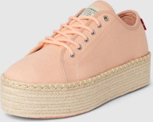 Levi s Acc. Plateausneakers met labeldetail