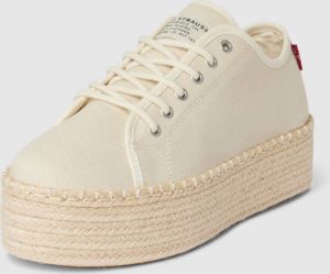 Levi s Acc. Plateausneakers met labeldetail