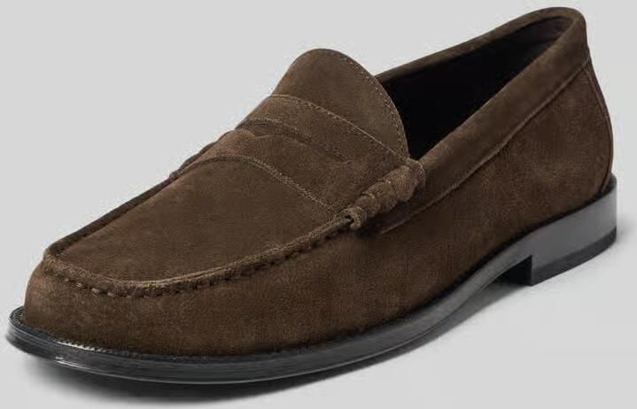 Lloyd Loafers van leer met gladde zool model 'CLOUT MOVE'