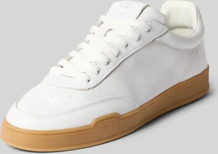 Lloyd sneakers van leer met labelprintdetails model 'PRIME'