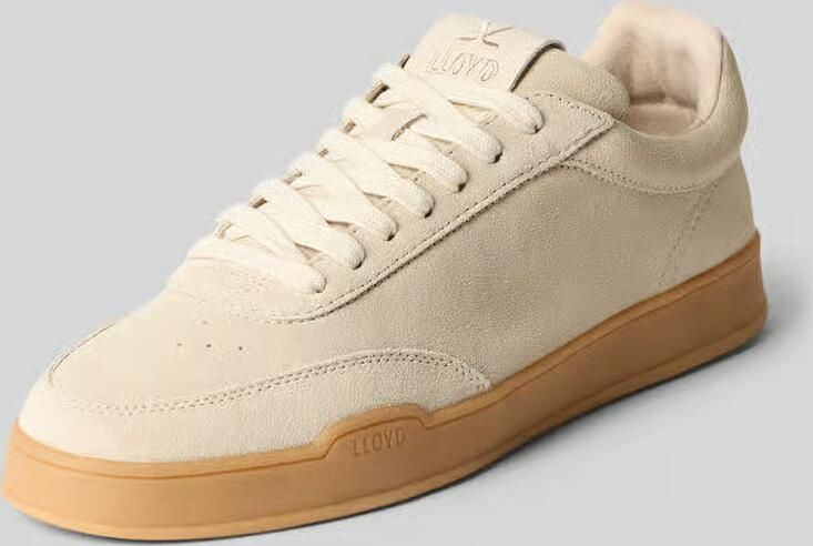Lloyd sneakers van leer met labelprintdetails model 'PRIME'