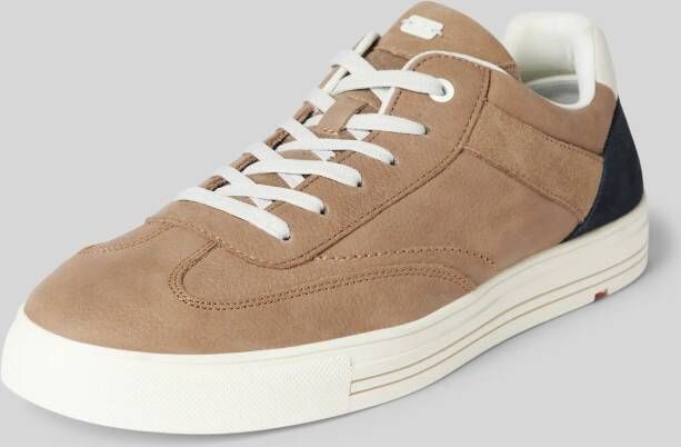 Lloyd Sneakers van leer met labeldetail model 'Edik'