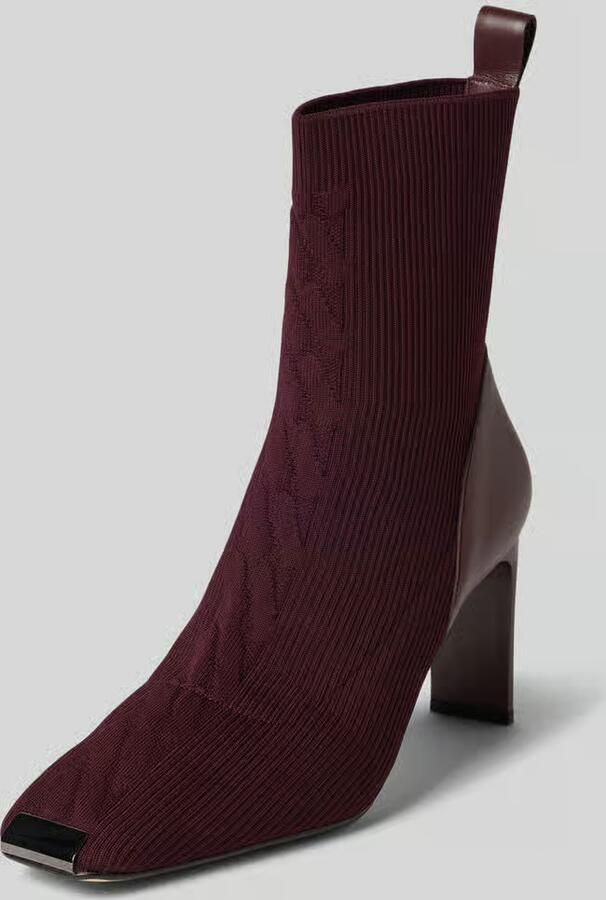 Marc Cain Bags & Shoes Laarsjes van leermix in tricotlook