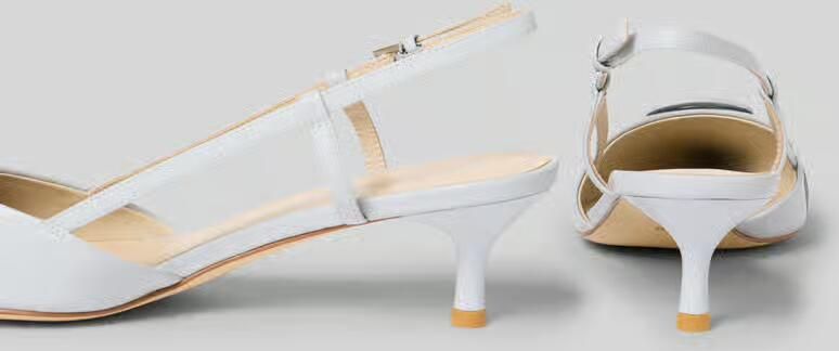 Marc Cain Bags & Shoes Pumps van echt leer met logodetail - Foto 2