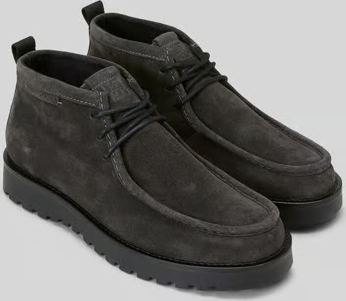 Marc O'Polo Boots van runder suède met profielzool