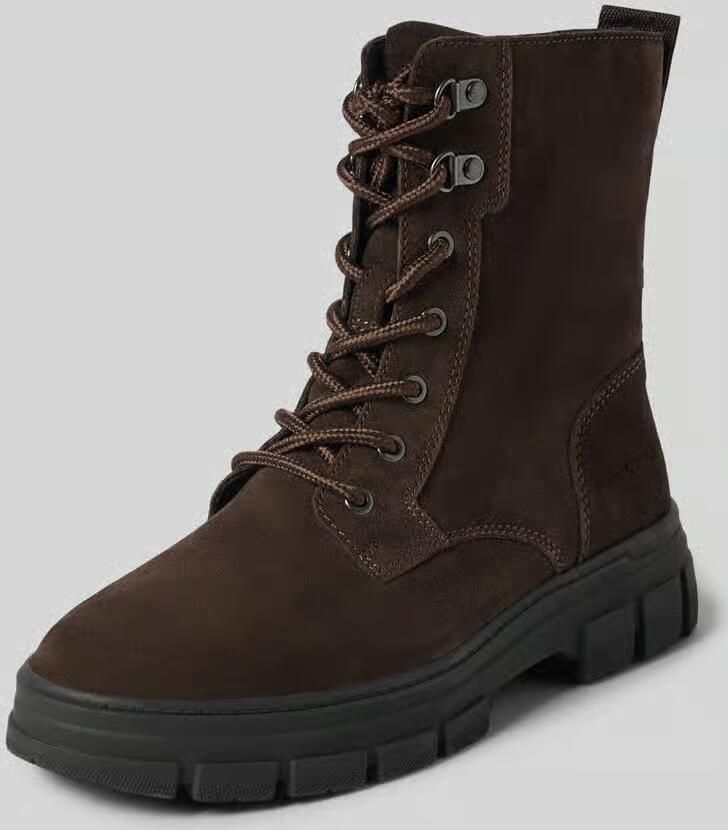 Marc O'Polo Boots van runder suède met profielzool model 'Josy 2'