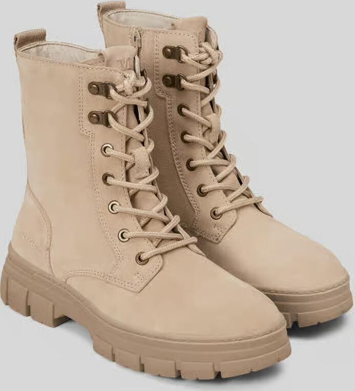 Marc O'Polo Boots van runder suède met profielzool model 'Josy 2'
