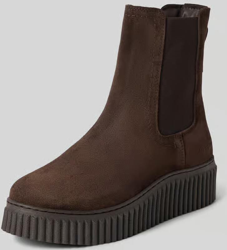 Marc O'Polo chelsea boots van runder suède met plateau - Foto 2