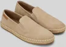 Marc O'Polo Espadrilles van echt leer met logopatch