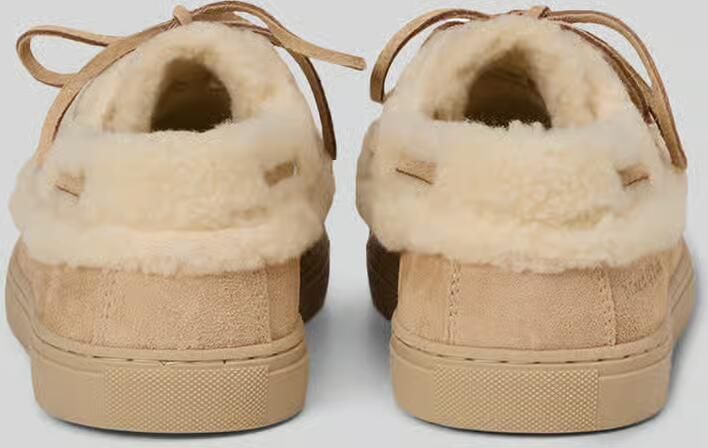 Marc O'Polo Loafers met lamswollen voering van runder suède - Foto 2