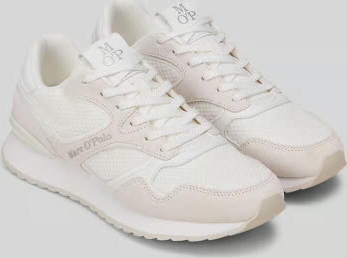 Marc O'Polo Low top sneakers van leer en gerecycled polyester model 'MAXIMA' - Foto 2
