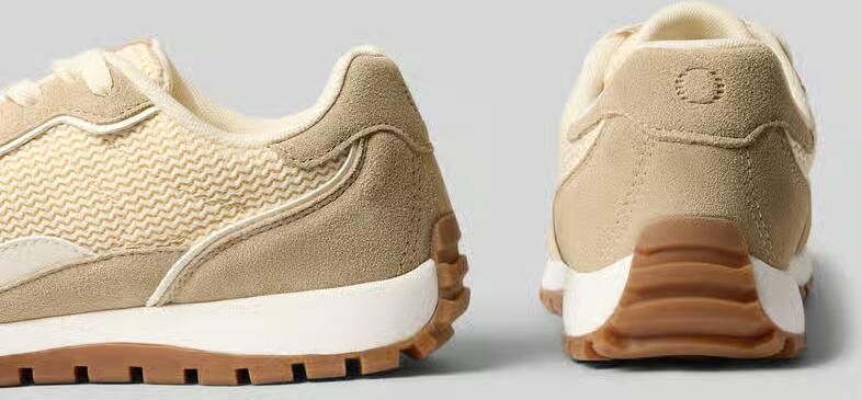 Marc O'Polo Low-top-sneakers van mix van leer en textiel - Foto 2