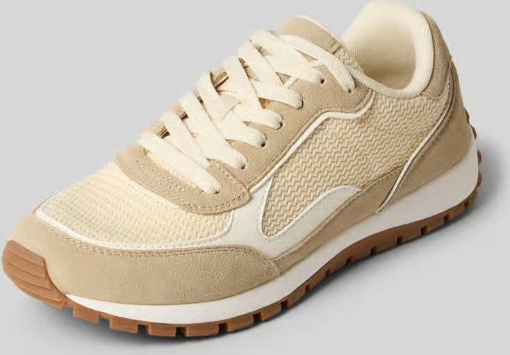 Marc O'Polo Low-top-sneakers van mix van leer en textiel - Foto 6