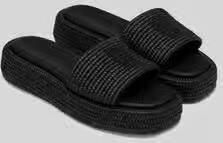 Marc O'Polo sandalen van stro- vlechtwerk model 'LARISSA'
