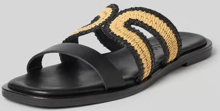 Marc O'Polo Slippers met detail van raffiabast - Foto 2