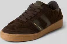 Marc O'Polo Sneakers van mix van leer en textiel model 'COURT W 5'