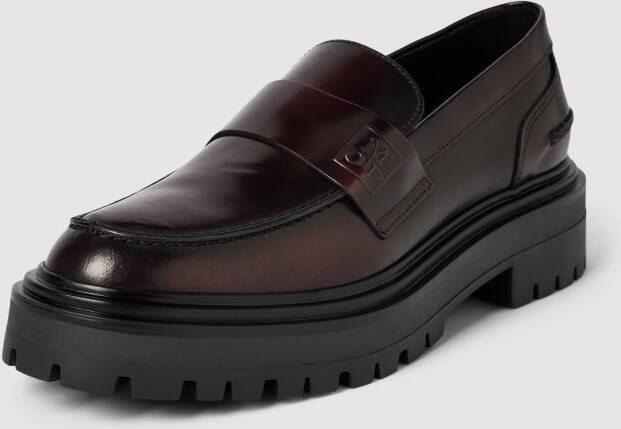 Marc O'Polo Chunky Loafers Geborsteld kalfsleer Red Dames - Foto 2