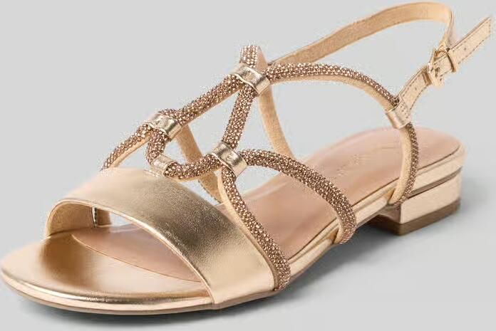 Marco tozzi Sandalen met all-over siersteentjes