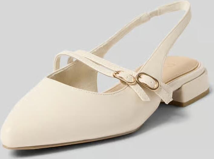 Marco tozzi Slingback ballerina's met blokhak en riempje